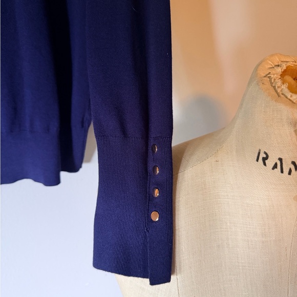 Zara Deep Blue Knit Pullover - Picture 3 of 4